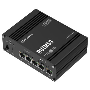 Teltonika RUTM59 Ultra-High Speed Smart Router for IoT Applications, Dual SIM, 5 Gigabit Ethernet